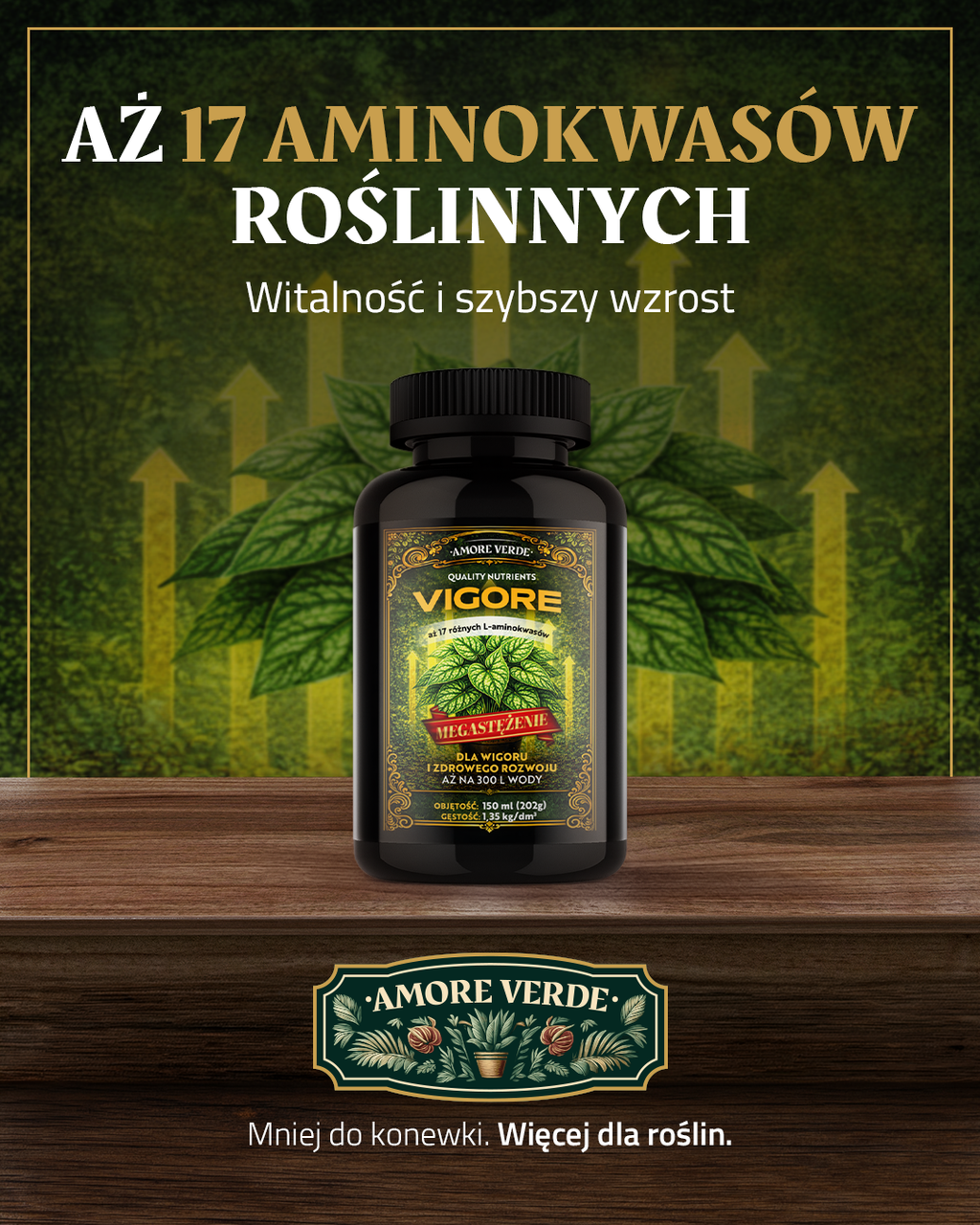 VIGORE - aminokwasowy biostymulator wzrostu roślin 150 ml