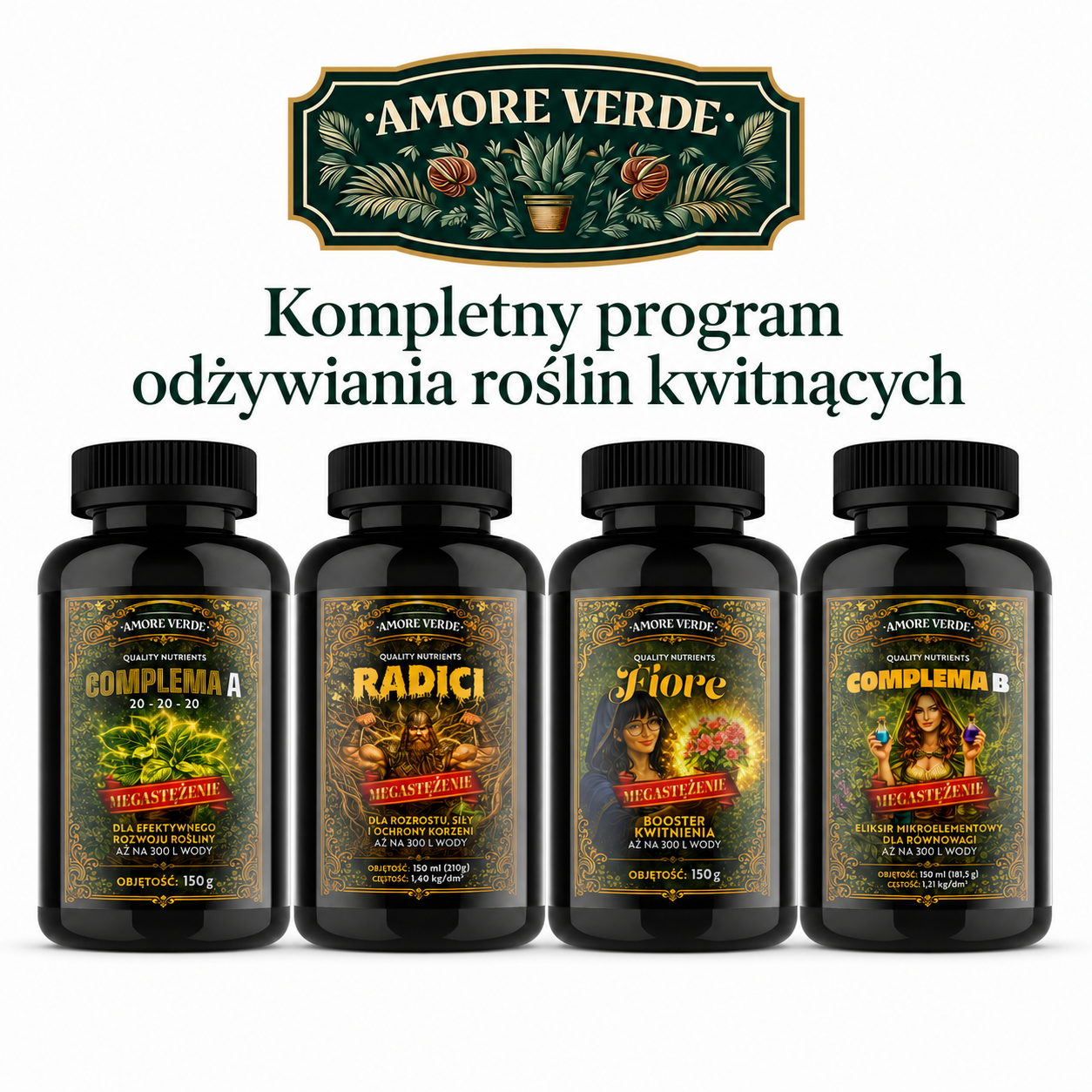 Zestaw - Kompletny program odżywiania roślin kwitnących