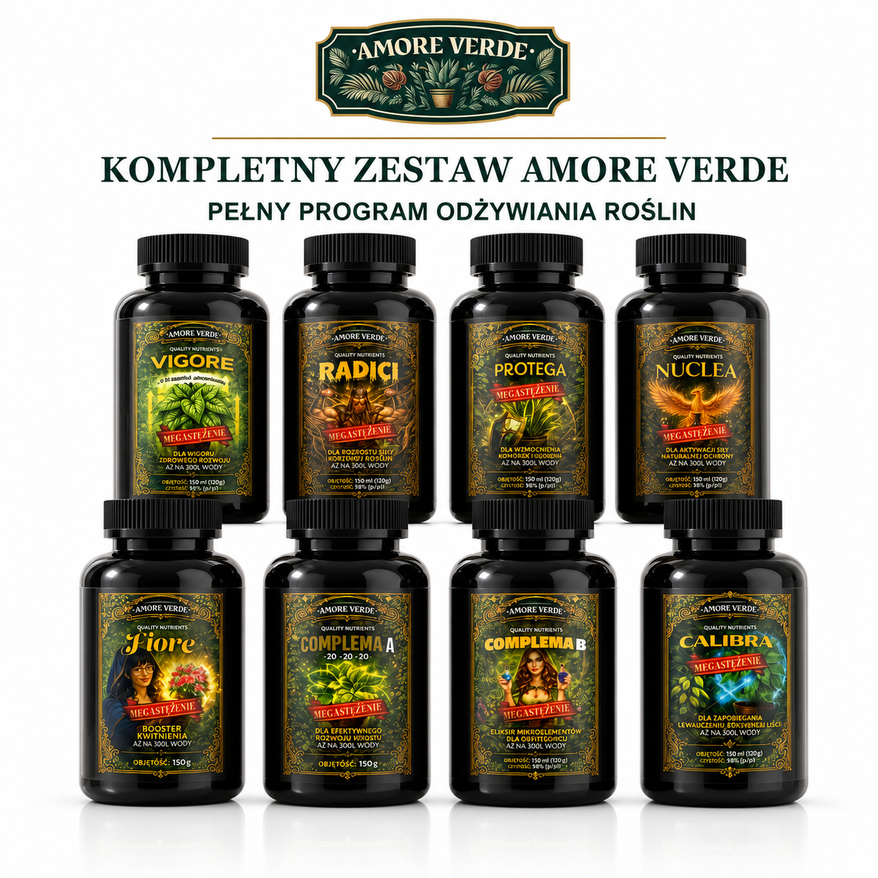 Kompletny Zestaw – Pełny Program Odżywiania Roślin, 8 Produktów