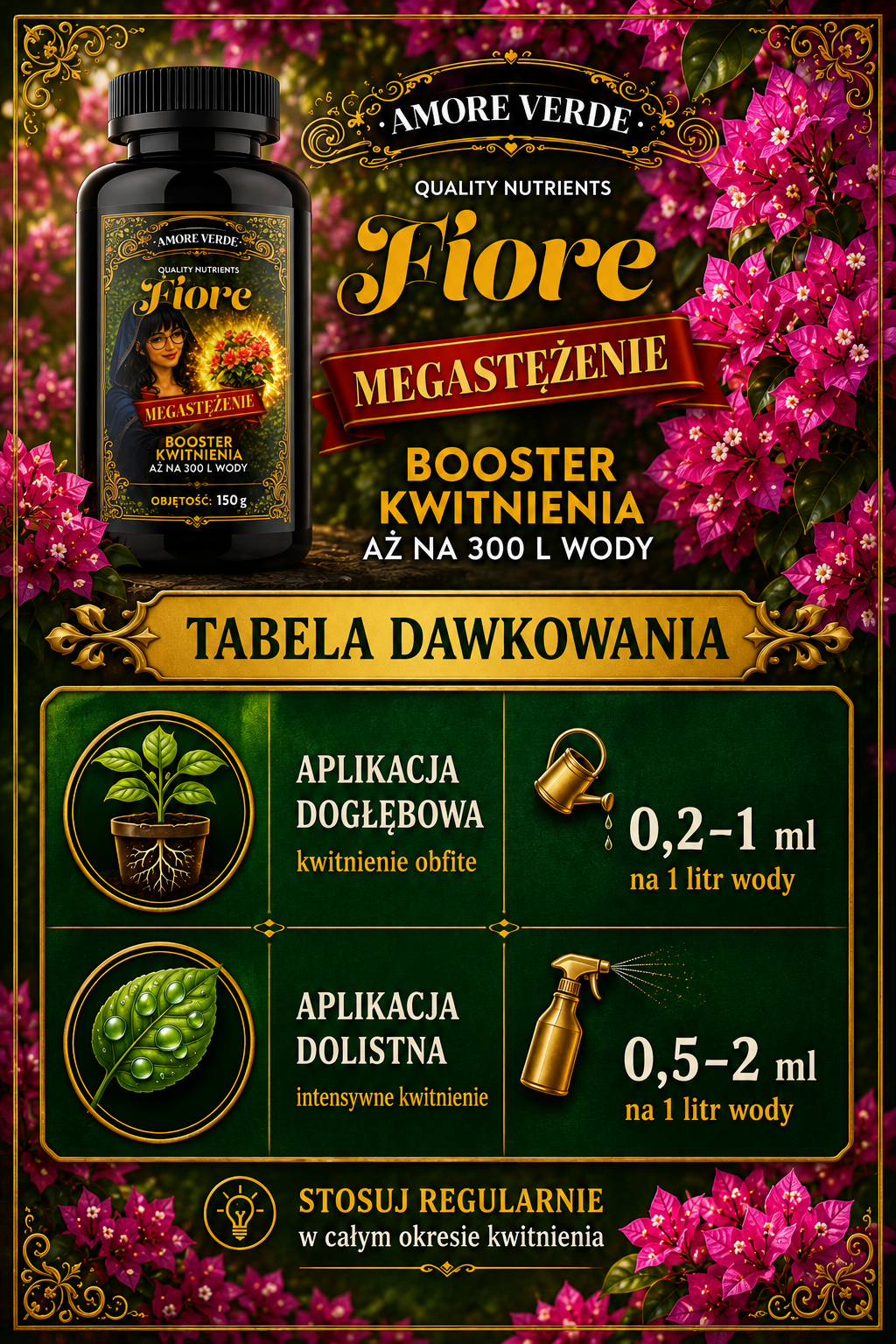 FIORE - nawóz na obfite kwitnienie 150 g
