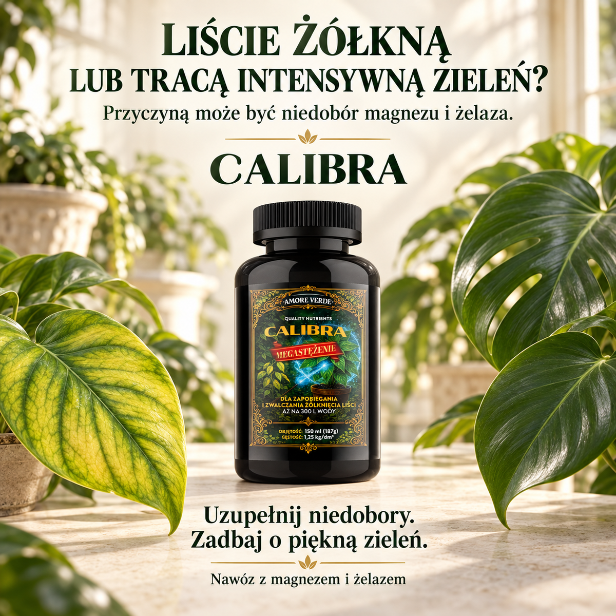 CALIBRA – nawóz na żółknące liście i prawidłowe wybarwienie 150ml