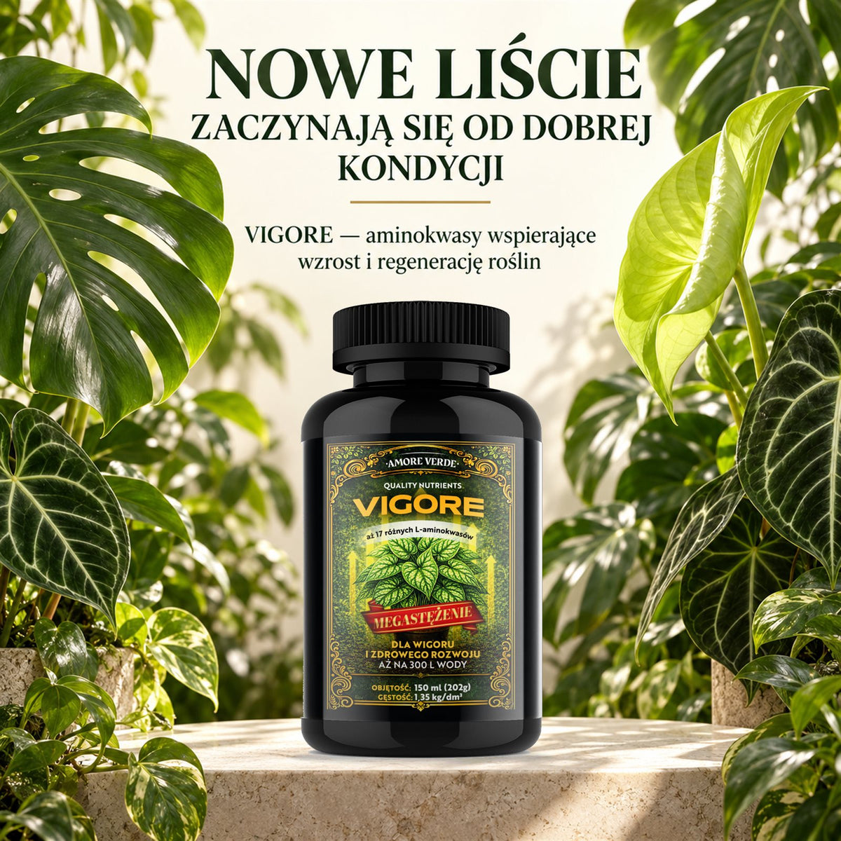 VIGORE – nawóz aminokwasowy na regenerację i wzmocnienie roślin 150ml